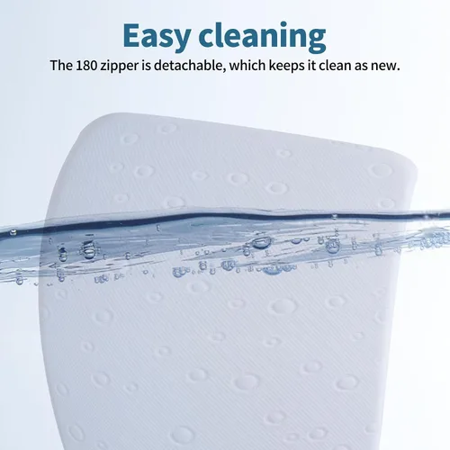 Miniatura 6 de Colchón de moisés para bebé, 24" x 20.8" x 2" colchón de espuma viscoelástica de gel de doble cara con funda suave transpirable extraíble que se
