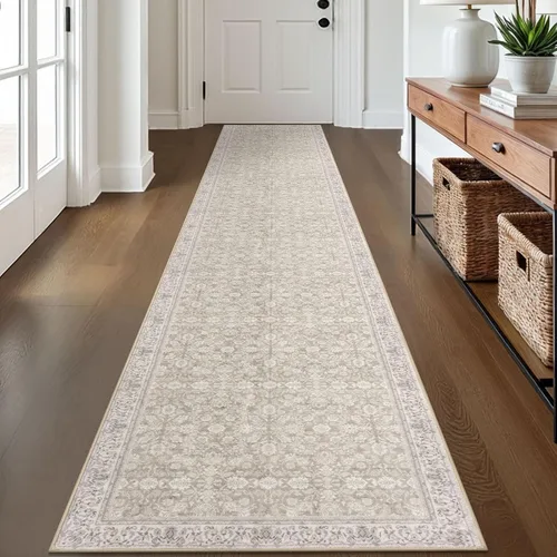 Miniatura 66 de SIILOOM Alfombra antideslizante de pasillo moderna de 2 x 5, súper suave, para pasillos, decoración para cocina, alfombras para pasillos sin 2-Verde