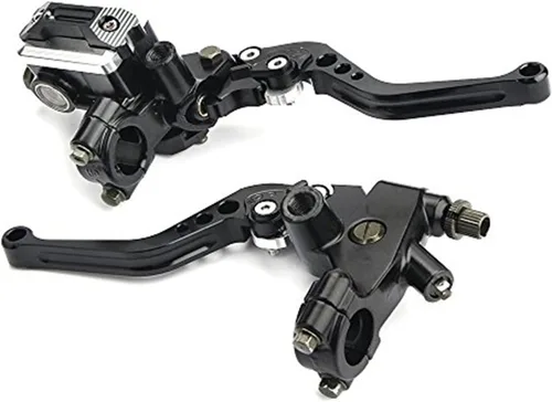 Palancas universales de freno para motocicleta de 7/8" (22 mm) para manillar, cilindro maestro de embrague, juego de palancas compatibles con Harley
