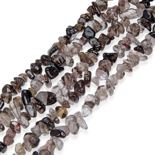 Miniatura 37 de Adabele Cuentas sueltas de gemas de cristal natural Chrysocolla de 15 pulgadas, con agujero perforado, de forma libre, espaciadores de piedra