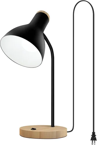 Miniatura 11 de Lámpara de escritorio de metal con carga inalámbrica, lámpara de mesa táctil, luces de lectura, lámparas de arco de escritorio para dormitorio