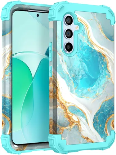Miniatura 95 de Hocase Funda para Galaxy A37 5G, protección resistente a prueba de golpes, parachoques de goma de silicona suave+funda protectora híbrida