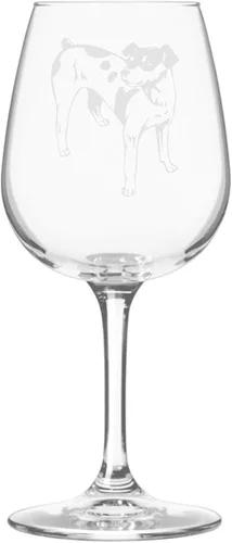 Miniatura 481 de Copa de vino de 12.75 onzas con diseño de perro grabado