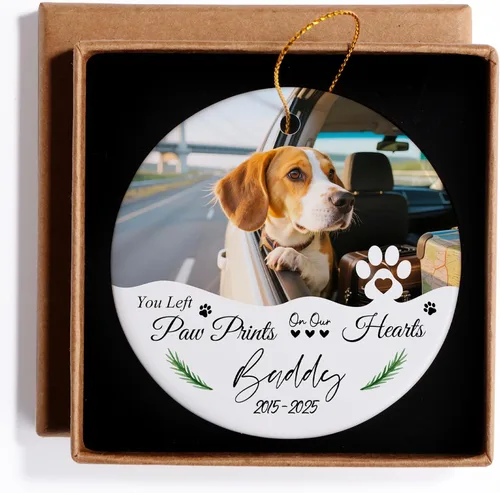 Miniatura 14 de Adornos de Navidad Personalizados 2025, Adornos con Fotos para Árbol de Navidad, Regalos Personalizados para Recién Nacidos, Parejas, Mujeres