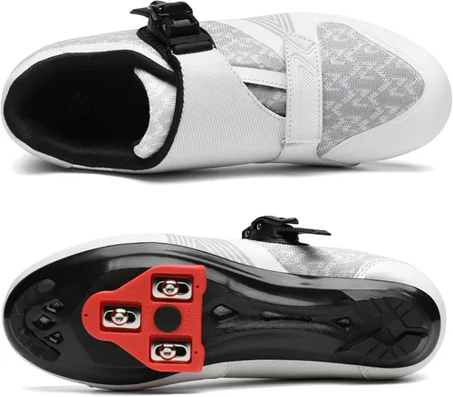 Miniatura 6 de Zapatos de ciclismo unisex para hombres y mujeres, compatibles con zapatos de bicicleta Peloton con tacos Delta para ciclismo de carretera, pedal