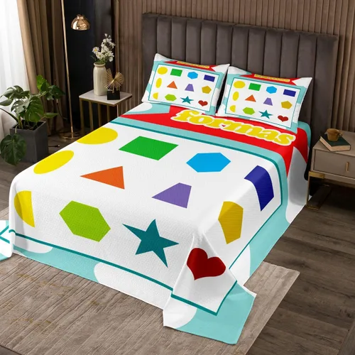 Miniatura 7 de Feelyou Juego de colcha acolchada con diseño de oso para niños y adolescentes, diseño de oso rústico, transpirable, a cuadros de búfalo, color verde