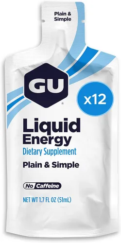 Miniatura 10 de Gel de Energía Líquida GU Energy con Carbohidratos Complejos, Vegano, Sin Gluten y Sin Lácteos, Energía Para Llevar Para Cualquier Entrenamiento, 12