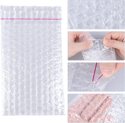 Miniatura 2 de Paquete de 50 bolsas de burbujas, bolsas de burbujas para envío, bolsas protectoras autosellables de embalaje de burbujas, bolsas de amortiguación