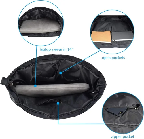 Miniatura 5 de CLOUDMUSIC Bolsa de hombro para enfermeras, profesores, trabajo, gimnasio, viajes, playa, mujeres, con gran capacidad, impermeable