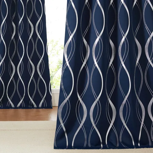 Miniatura 41 de NICETOWN Paneles de Cortinas Opacas para Dormitorio - Tratamiento de Ventanas con Aislamiento Térmico, Ojales Sólidos, Cortinas Opacas con Diseño