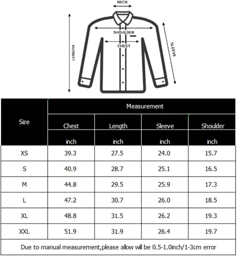 Miniatura 7 de Manwan walk Camisas de vestir para hombre de manga larga de algodón con botones y mangas largas, de corte ajustado