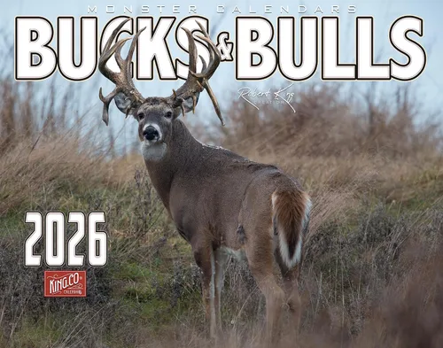 Miniatura 10 de The KING Company-Monster Calendars - Calendario de pared 2024 de la serie Signature de Monster Bucks & Bulls de 16 meses, tamaño XL, 14 x 22