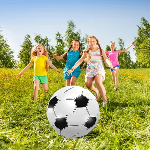 Miniatura 6 de Pelota de fútbol inflable gigante de 27 pulgadas, pelotas de playa grandes a granel, juguetes de piscina, juguetes de playa, decoración de fiesta
