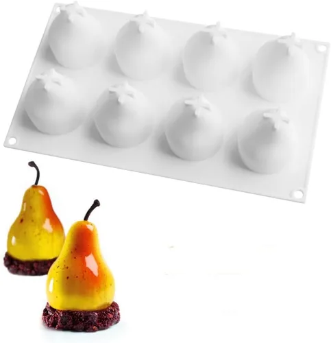 Miniatura 19 de Molde de silicona para postres, molde de silicona para pastel para hornear fondant, molde con forma de fruta, azúcar, dulces, gelatina, utensilios