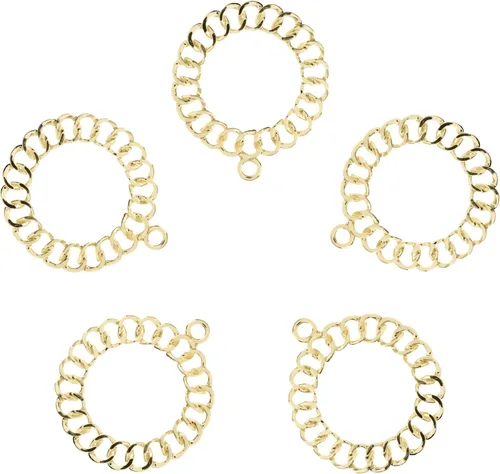 Miniatura 32 de John Bead Beadwork Findings - Colgante dorado (3 unidades)