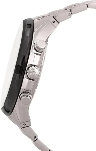 Miniatura 2 de Taquímetro de esfera negra de acero inoxidable Edifice para hombre, Negro -, Cronógrafo, movimiento de cuarzo