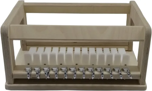 Cortador de jabón de madera de 12 hilos, cortador de jabón en barra, cortador de jabón múltiple, color beige (0.787'' = 2cm)