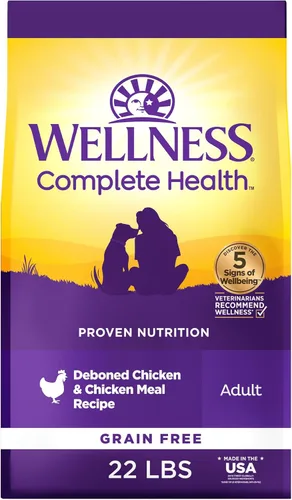 Miniatura 13 de Wellness Complete Health - Alimento seco para perros, sin granos, natural, receta de cordero, (bolsa de 24 libras)