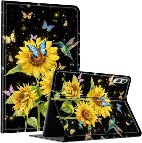 Miniatura 22 de Slim Case for Samsung Galaxy Tab S10 Lite / S10 FE / S9 FE 10.9" & Galaxy Tab S9 11", Multi-Angle Stand PU Leather Smart Folio Cover with Soft TPU