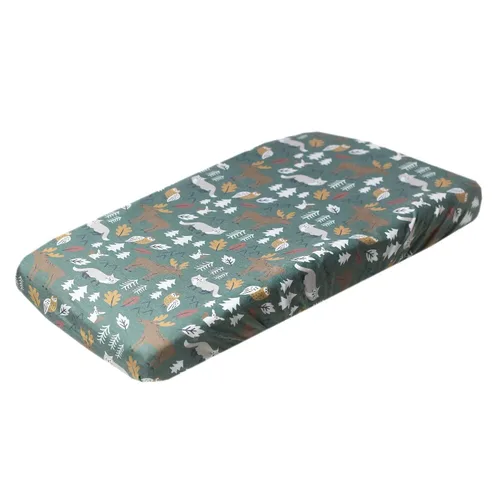 Miniatura 11 de Copper Pearl Funda de punto para cambiador de alta calidad, suave, elegante y universal para todos los cambiadores de pañales estándar, fundas