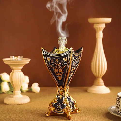 Miniatura 2 de TERSCHELLING, Quemador de incienso de resina, quemador de incienso Bakhoor, quemador de incienso de carbón, para yoga, spa, aromaterapia, oficina