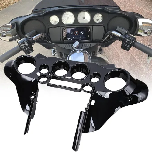 Alerón interior delantero brillante en color negro para Harley Touring Electra Street Glide 1996-2013 97 98 99 00 01 02 03 04 05 06 07 08 09 10 11 12