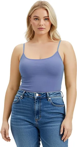 Miniatura 347 de Emmalise Camisola larga casual básica para mujer, con tirantes ajustables, top en capas