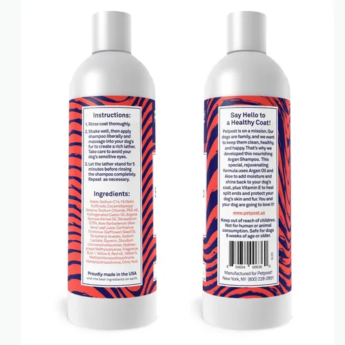 Miniatura 10 de Petpost Champú de argán para perros. Champú para perros con aceite de argán y aloe. Hidrata la piel seca, suaviza el pelaje, restaura el brillo. 8