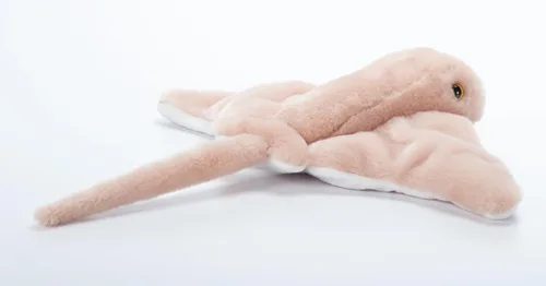 Miniatura 6 de The Petting Zoo Cownose Ray - Peluche de peluche, regalos para niños, animales salvajes del océano Onez, juguete de peluche de rayas de 15 pulgadas