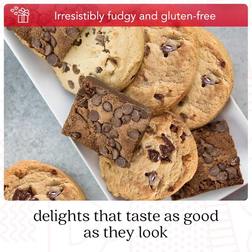 Miniatura 7 de Galletas de chocolate con chispas sin gluten y brownies de DAVID'S COOKIES - Postres de panadería gourmet ideales para un delicioso regalo de comida