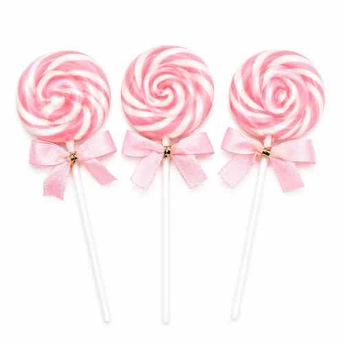 Miniatura 5 de Piruletas Red Swirl – 24 chupones de dulces envueltos individualmente a granel – Grandes 0.63 oz (paletas de 2 pulgadas) – Ideal para bufé de dulces