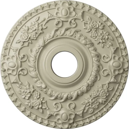 Miniatura 55 de Ekena Millwork CM18RORUS Medallón de techo de rosa, 18.0 in de diámetro exterior x 3.5 in de diámetro interior x 1.4 in de diámetro interior x 1.4