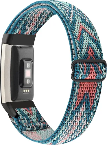 Miniatura 8 de YONWORTH - Banda elástica ajustable para reloj compatible con Fitbit Charge 2. Correa de nailon elástica, suave para muñecas. Pulsera deportiva