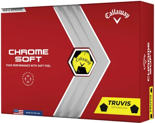Miniatura 10 de Callaway Pelotas de golf suaves cromadas 2022 (True Track (rojo/azul)