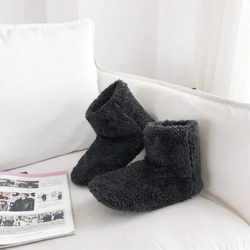 Miniatura 4 de mianshe Pantuflas tipo botín mullido para mujer y hombre con espuma viscoelástica