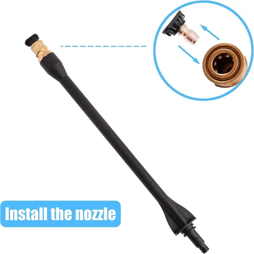Miniatura 4 de Pistola de pulverización para lavadora a presión - para pistola de lavado a presión Ryobi M22-14MM y conectores de manguera M22-15MM - con 1 soporte