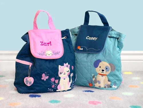 Miniatura 6 de DIBSIES Mochila acolchada personalizada para jardín de infantes, preescolar y guardería, Gato, Niños
