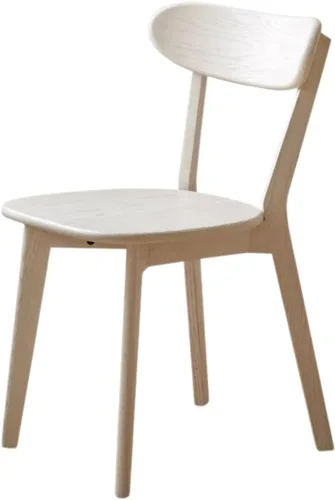 Miniatura 20 de Sillas de cocina, 100% madera maciza de roble, silla moderna con respaldo curvo, sillas de cocina y comedor, silla moderna para sala de estar Negro