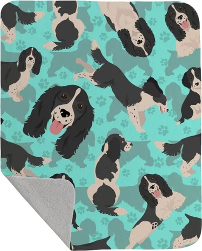 Miniatura 29 de Caroline's Treasures MLM1042LQB Airedale Terrier - Manta acolchada de 50 x 60 pulgadas, diseño de ilustraciones para cama, sofá, suave y ligera