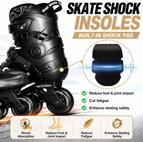 Miniatura 5 de Patines en línea para hombres y mujeres, patines de rendimiento para mujeres y hombres, patines profesionales para unisex, para exteriores e