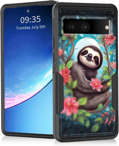 Miniatura 8 de Funda para Pixel 7a, resistente de doble capa híbrida de policarbonato duro de goma suave a prueba de golpes para Google Pixel 7A 6.1 pulgadas