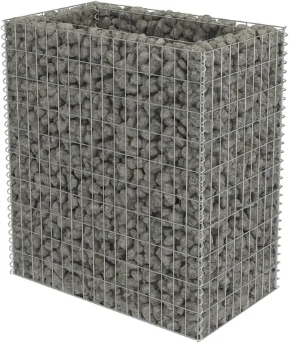 Miniatura 2 de Gabion cama elevada, cestas de gaviones, camas de jardín galvanizadas, gaviones, pared de gaviones, alta capacidad de carga, acero galvanizado 35.4