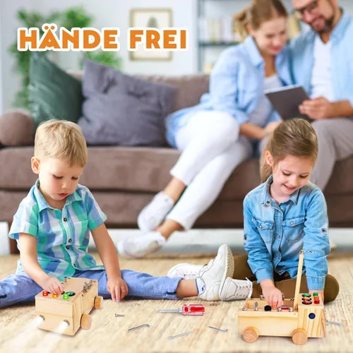 Miniatura 5 de Tablero de destornilladores Montessori, juguete de tablero ocupado Montessori a partir de 2-6 años, tablero de actividades Montessori juguete