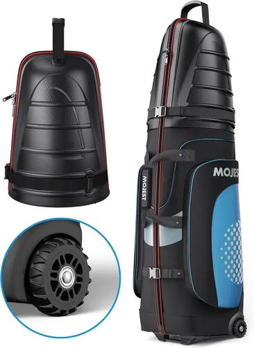 Miniatura 8 de Golf Travel Bags for Airlines with Wheels, Hard Case Top and 1680D Heavy Duty Oxford Protect Golf Clubs, Lightweight and Easy to Maneuver
