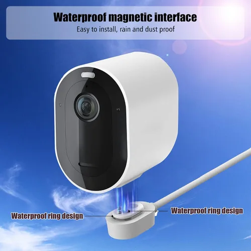 Miniatura 7 de Cargador de panel solar compatible con Arlo Pro 3/Pro 4/Pro 5S/Pro 3 Floodlight/Ultra/Ultra2, carga de paneles solares de 5 V 4 W, IP66 resistente a