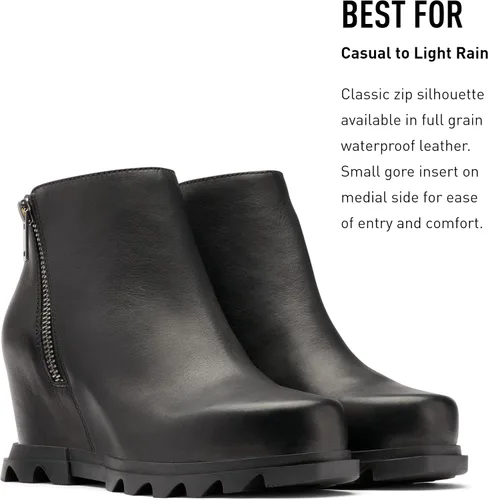 Miniatura 3 de SOREL Joan of Arctic Wedge III - Botas de cuña de cuero impermeables para mujer