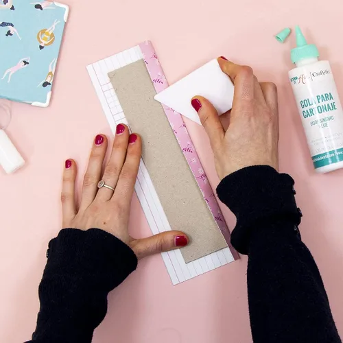 Miniatura 7 de Craftelier - Carpeta diagonal de hueso de teflón para papel Ideal para álbumes de recortes y manualidades como cartón, origami, encuadernación