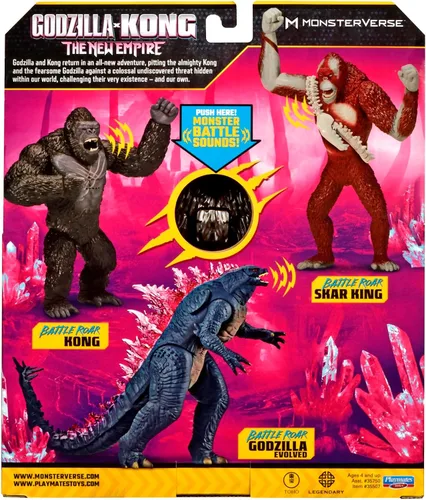 Miniatura 6 de Godzilla x Kong - Figura de Battle Roar Kong de 7 pulgadas por Playmates Toys
