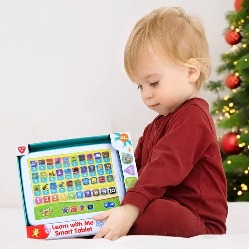 Miniatura 7 de PLAY Juguetes bilingües de aprendizaje de español e inglés para niños pequeños de 1 a 3 años, tableta de aprendizaje interactiva para niños