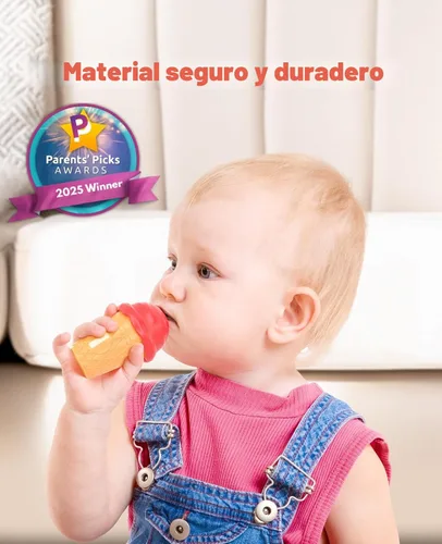 Miniatura 5 de JoyCat Juego de actividades de aprendizaje preescolar para helados, conteo y clasificación de colores, juguetes apilables para niños de 3 a 5 años
